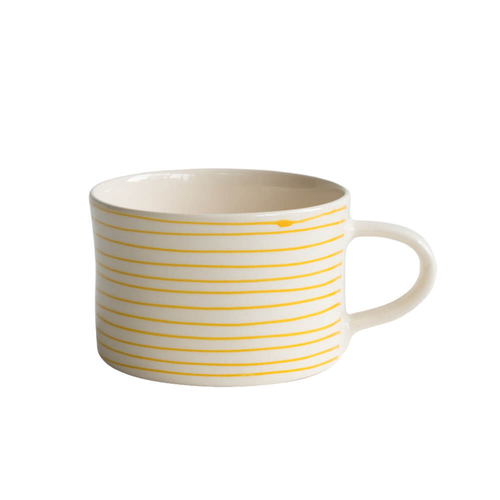Musango Horizontal Stripe Mug Turmeric